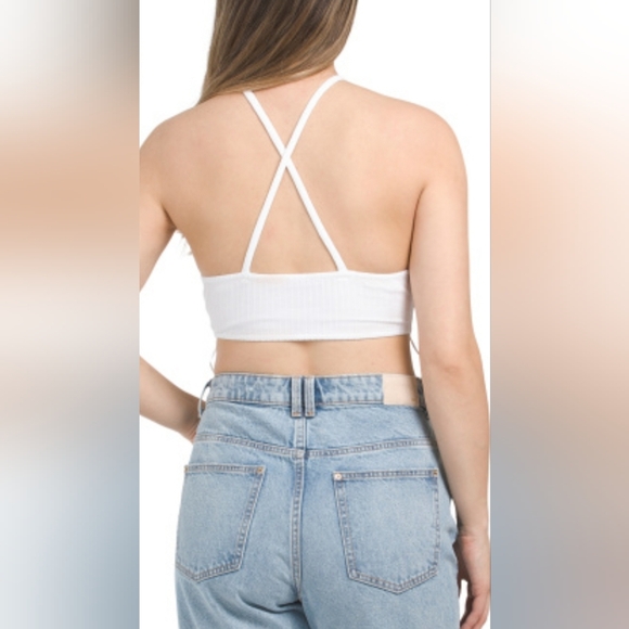 ZARA white  ribbed bodysuit size Medium new with tags - Picture 2 of 3